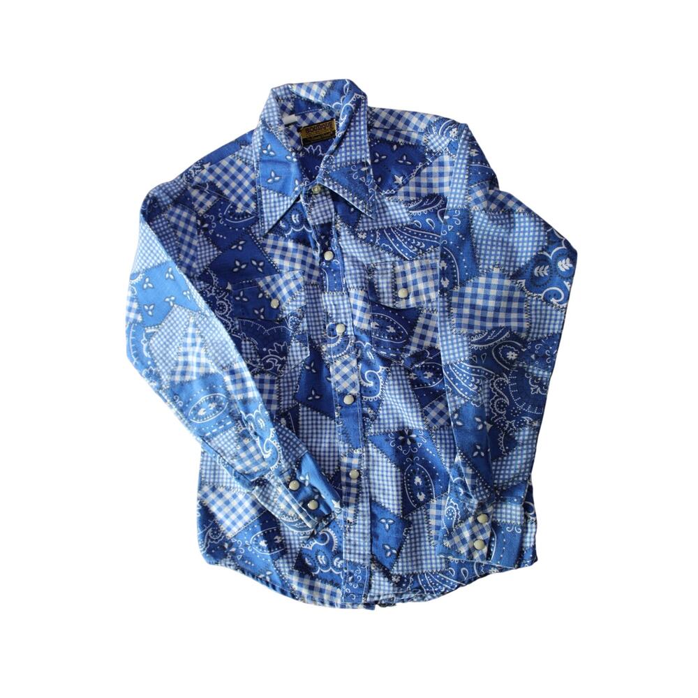 True VTG Boutique Collection Sands Point 70s 60s Long Sleeve Shirt Boys 12